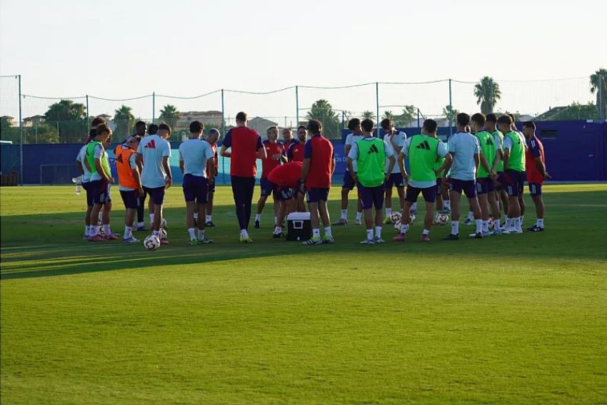 Juan Hernández entrena ya con la Selección sub-19 en San Pedro del Pinatar