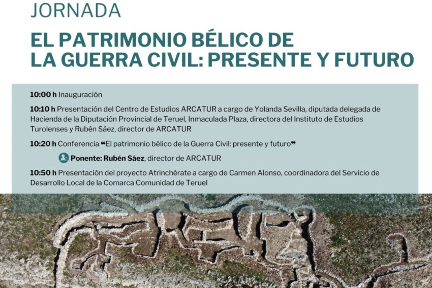 Arcatur invita a reflexionar sobre el futuro del patrimonio bélico de la Guerra Civil en Teruel con una jornada en Cañada Vellida