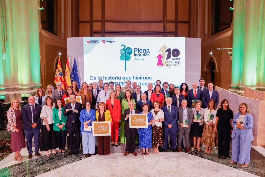 Plena inclusión Aragón celebra su trigésimo quinto aniversario junto a 300 invitados