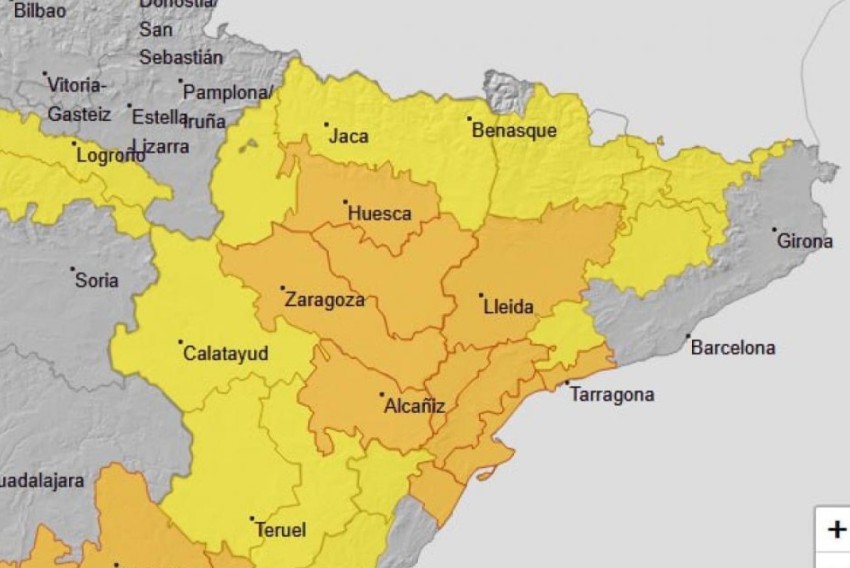 El Gobierno de Aragón activa la fase de emergencia en Nivel 1 del Plan de Protección Civil por las tormentas