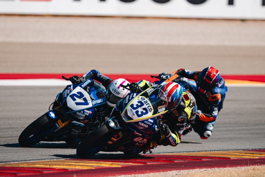 Gonzalo Sánchez da un paso adelante en Motorland y logra estar en el grupo de cabeza del Mundial de Superbike