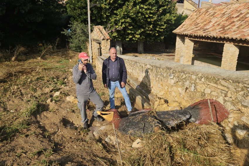 Los daños por la tormenta en Las Parras  de Castellote se estiman en 200.000 euros