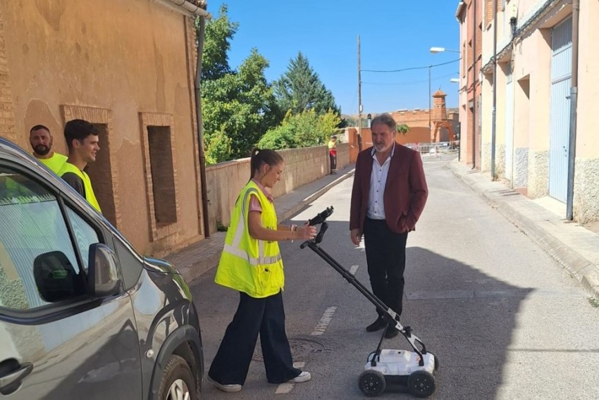 Un georradar analiza el subsuelo en diferentes calles de Teruel