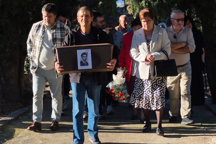 La familia de Joaquín Sancho recupera los restos de su padre tras 78 años