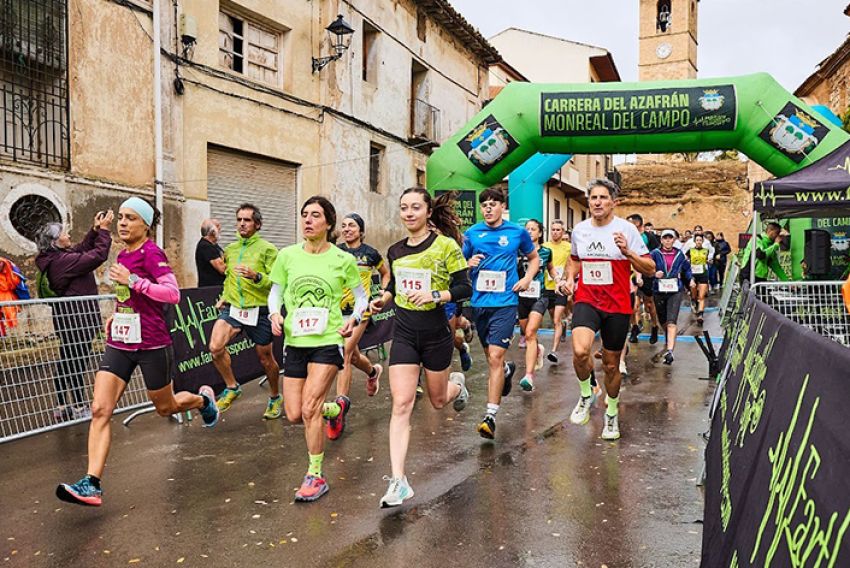 Sonia Gaset y Joaquín Muñoz ganan la Carrera del Azafrán