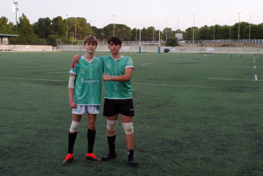 Miguel Sánchez y Sergio Dolz, a entrenar con la Aragonesa sub-16 de rugby