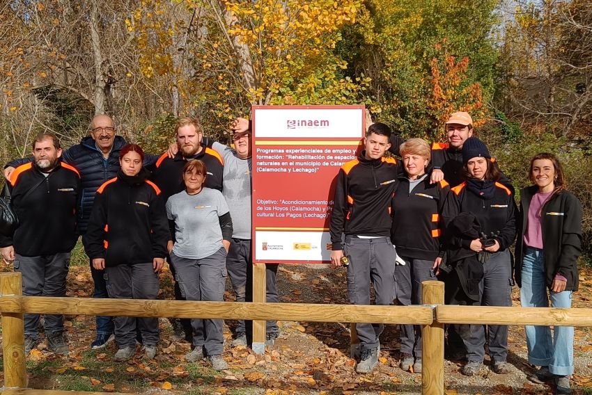 Calamocha transforma el entorno del Pozo de los Hoyos gracias al trabajo del programa experiencial