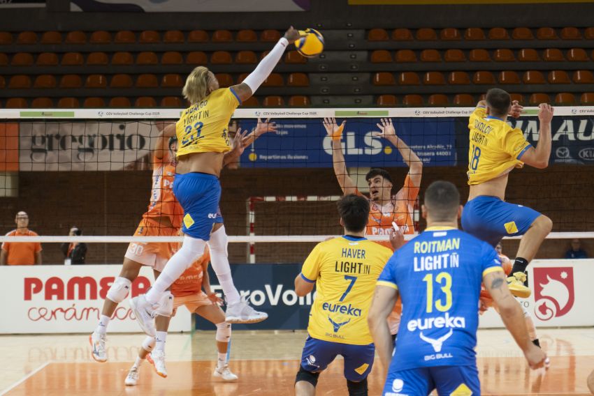 Pamesa Teruel cae ante Maccabi de Tel Aviv (1-3) en el primer partido del primer cruce de la Challenge Cup