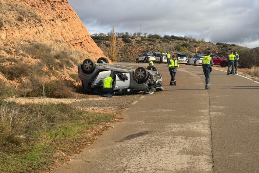 Muere un hombre de 56 años en una accidente de tráfico en Libros