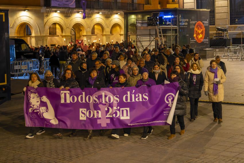 Teruel alza su voz por todas las mujeres  que se enfrentan a la violencia machista