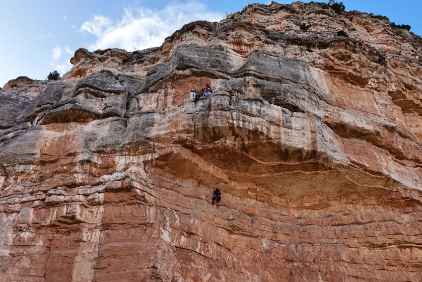 ‘Iron Monguer’ es la nueva vía imposible escalada por David Palmada ‘Pelut’ y Elur Aburuza en Ladruñán