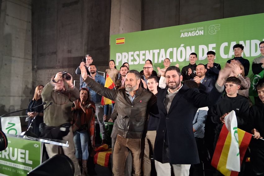 Abascal abre precampaña en Teruel como apoyo a la “España traicionada”