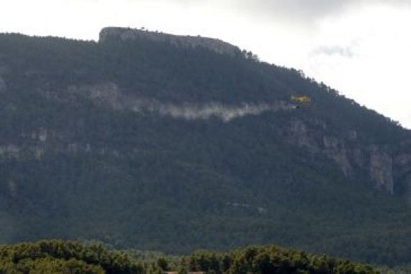 Descartan la negligencia agrícola como causa del incendio de Valderrobres