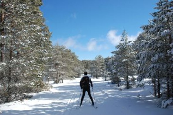 Las pistas de esquí de fondo de Griegos abren mañana con 6 kms