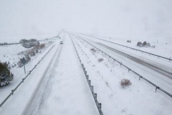 Prohibida la circulación de camiones por la A-23 entre Villafranca del Campo y San Agustín
