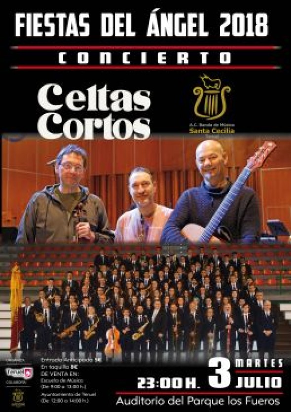 Las entradas para el concierto de Celtas Cortos en Teruel con la Banda de Música salen a la venta este jueves