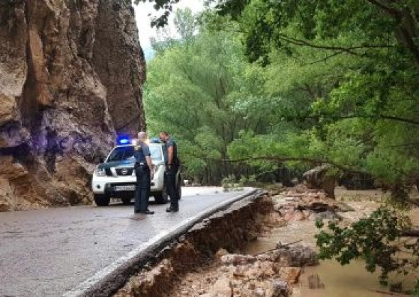 El primer balance tras la tormenta en Aliaga cifra los daños en 600.000 euros