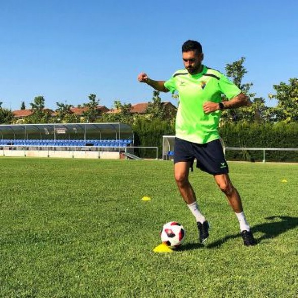 Juanma González vuelve a entrenar con balón