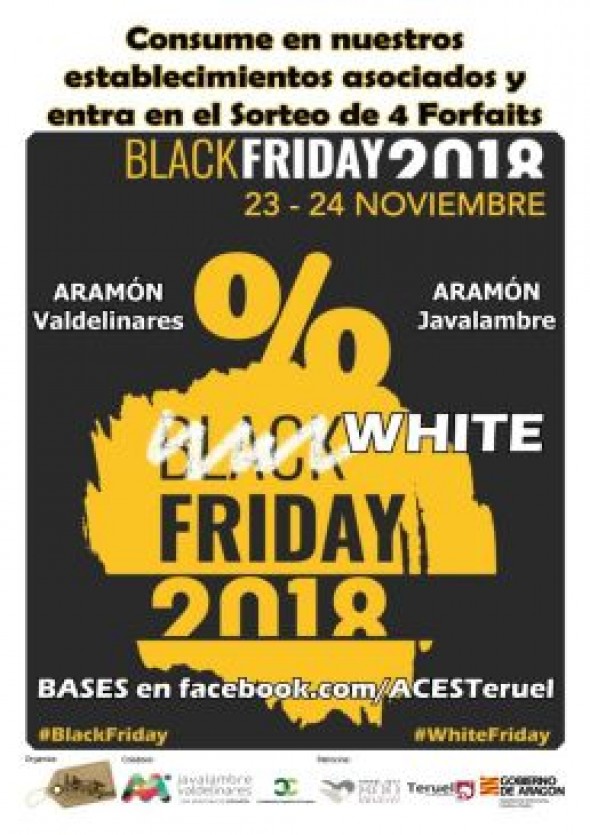 ACESTeruel convierte el Black Friday en White Friday sorteando cuatro forfaits para esquiar en Valdelinares o Javalambre