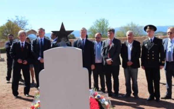 Homenaje en Mora de Rubielos a los aviadores soviéticos caídos en la Batalla de Teruel