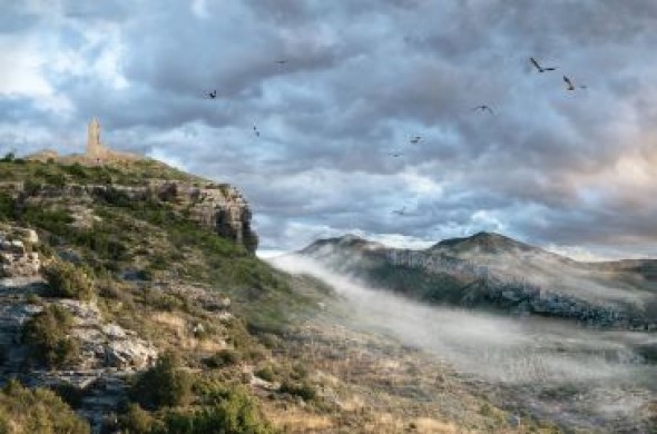 Juan Peguero Baeta gana el VI concurso de fotografía Íberos en el Bajo Aragón con ‘Tierra Mística’, sugestiva imagen del yacimiento de San Pedro de Oliete