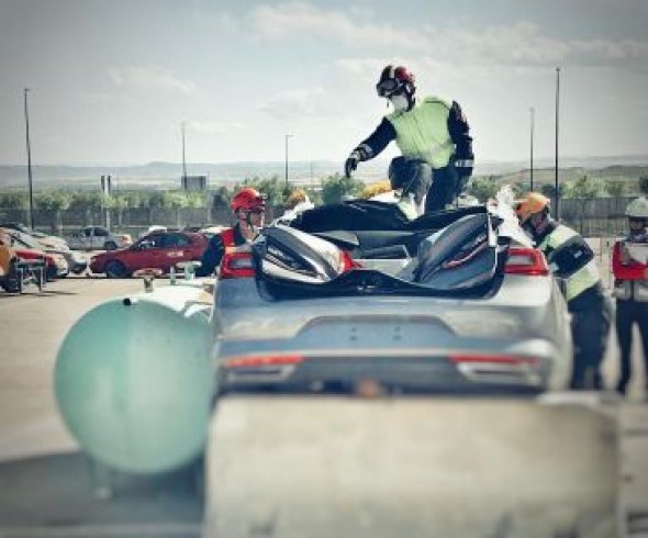 Canarias reina en los campeonatos de rescates en accidentes viarios celebrados en Motorland