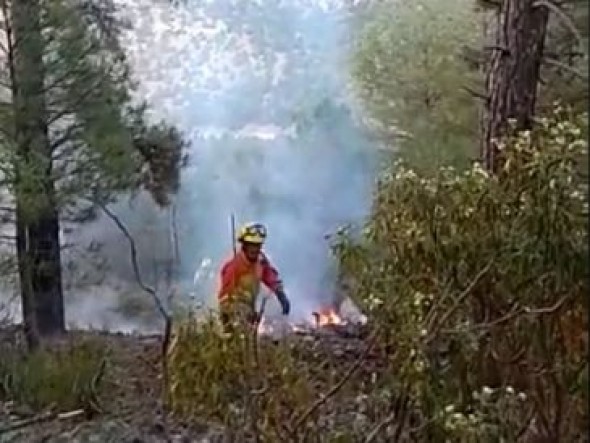 Un rayo causa un conato de incendio en Torres de Albarracín