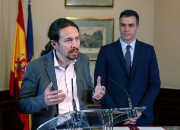 El pacto de PSOE y Podemos suma 155 escaños y prosperaría con PNV, Más País, PRC, Teruel Existe y Nueva Canarias más la abstención de ERC