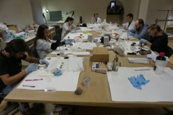 La Fundación Santa María imparte un curso de restauración de bienes: el buen almacenaje de los metales, la garantía para su conservación