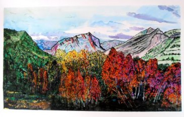 Benilde Edo expone su serie ‘La Montagne’ en el Liceo de Alcañiz