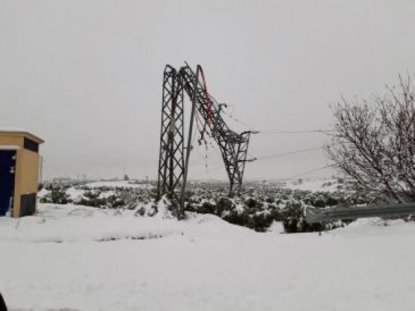 Unos 3.000 clientes de Endesa siguen sin luz en el Matarraña y Bajo Aragón