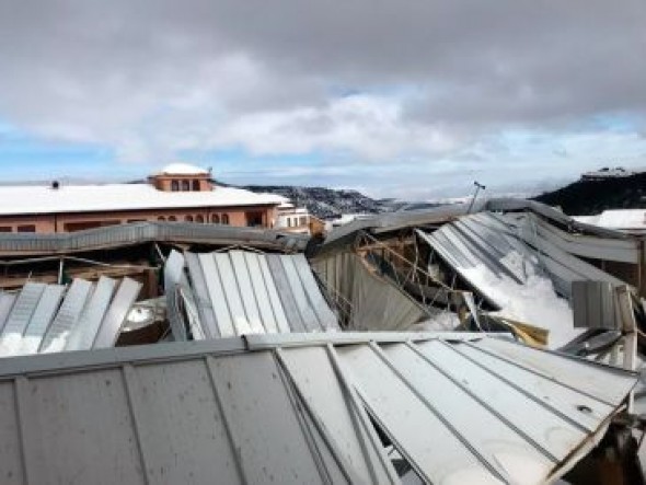 Los ayuntamientos empiezan a notificar a la DGA los destrozos sufridos por las nevadas