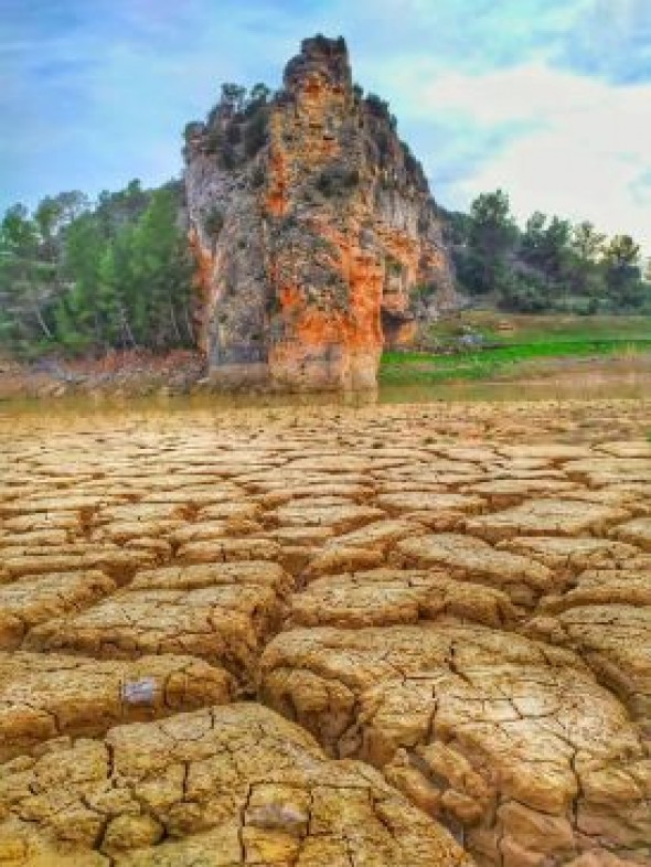 Los lodos de Santolea modifican el paraje de Los Fontanales de Calanda