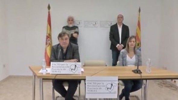 Teruel Existe convoca a todos los partidos y agentes sociales y económicos a un pacto de reconstrucción por la provincia