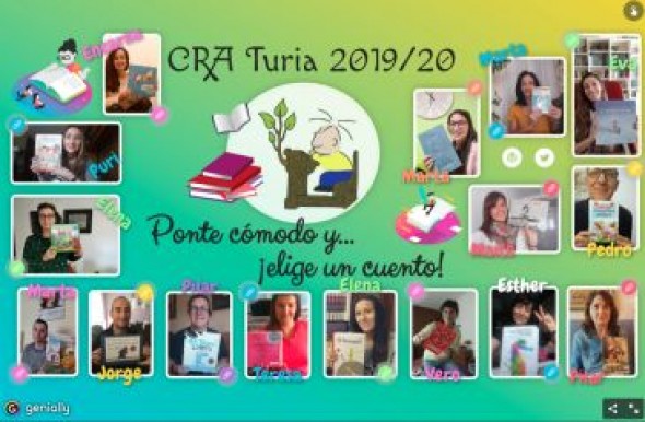 Los maestros del CRA Turia leen cuentos a sus alumnos para aliviar el confinamiento