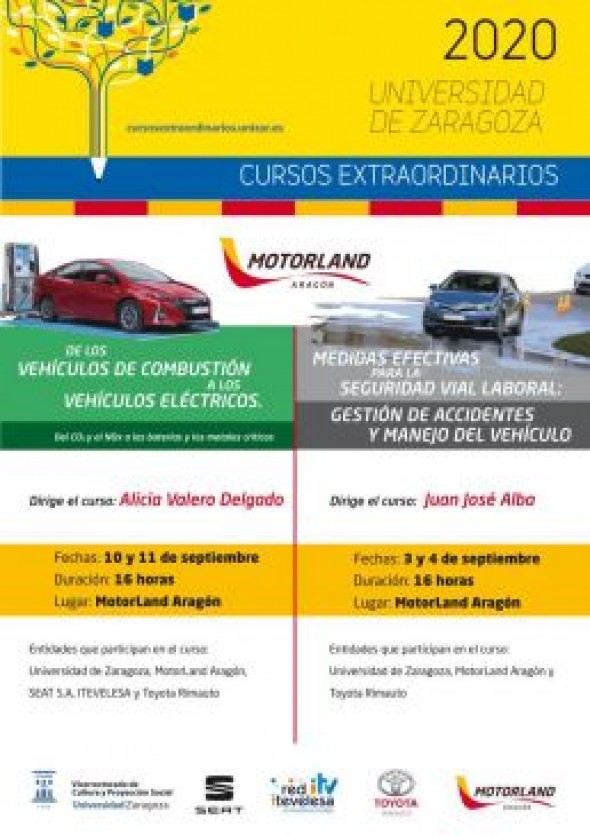 Aplazados al mes de septiembre los cursos de verano de la Universidad de Zaragoza que albergará MotorLand Aragón