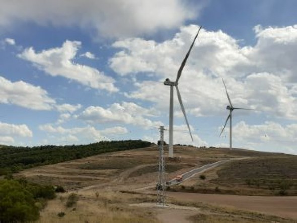 Endesa conecta conecta a la red el parque eólico entre Blesa y Moyuela tras una inversión de 22 millones