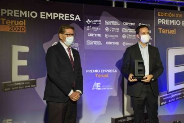 La firma Sendín Spain Export SL, que cumple diez años instalada en Platea, Premio Empresa de Teruel 2020