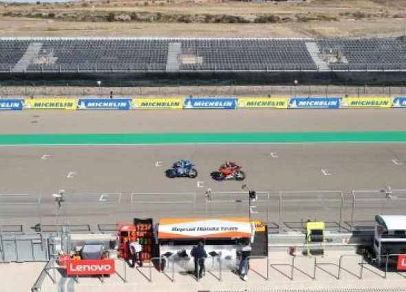 Sin incidencias en Alcañiz en la primera MotoGP de octubre sin presencia de público