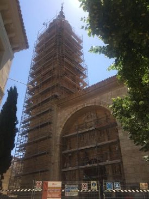 Inician las obras de la tercera fase de la rehabilitación de la iglesia de Burbáguena