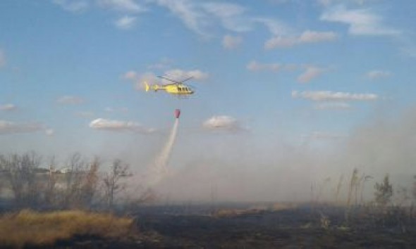 Arden 5 hectáreas en Híjar tras una quema descontrolada