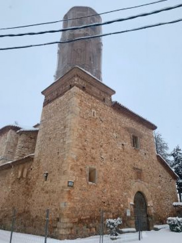 Arrancan las obras de la Iglesia de Lechago, pero la torre debe esperar