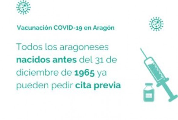 Abiertas las citaciones para la vacuna contra el covid-19 para los nacidos en 1964 y 1965