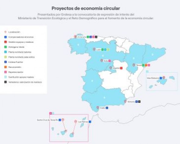 Endesa promueve la economía circular a través de 17 proyectos y 3.600 millones de euros