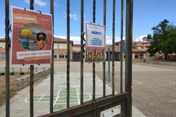 Un aula de Infantil del colegio Antonio Gargallo de Escucha, único cierre de esta semana por la covid