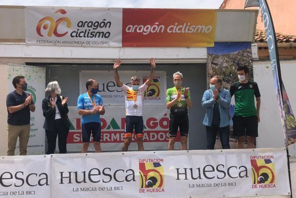 Juan Lanzuela y Germán Castel suben al podio en el Campeonato de Aragón de Contrarreloj