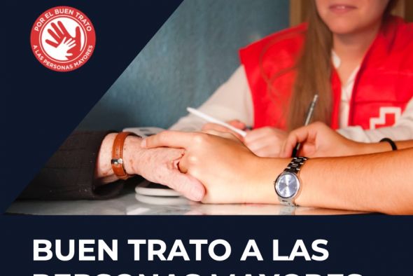 Cruz Roja Teruel previene el maltrato a las personas mayores con una campaña de sensibilización