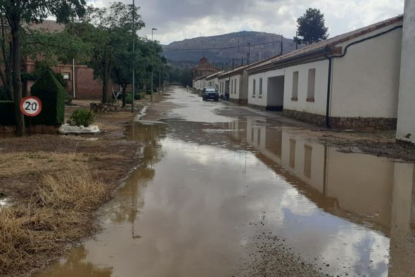 Las tormentas y el granizo afectan a puntos del Jiloca y de las Cuencas Mineras