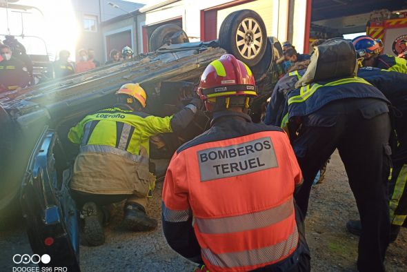 Bomberos de la Diputación de Teruel participan en unas Jornadas Nacionales de formación en Béjar