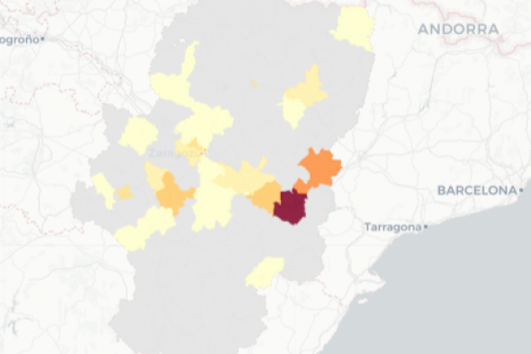 Teruel notifica dos contagios de covid, cinco menos que hace una semana